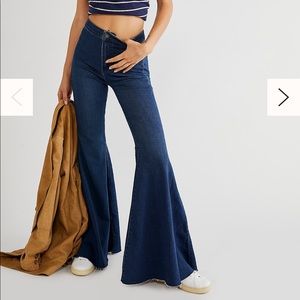 Free people float on flare jeans